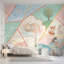 Décoration murale amovible de panneaux géométriques pastel pour chambre de bébé-281369025-281369149