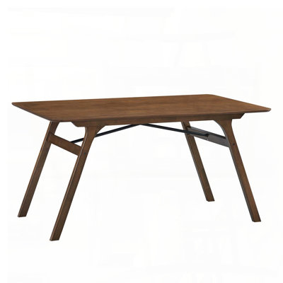 Rectangular Walnut Finish Dining Table
