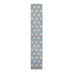 Dasani Geometric Cotton Blend Table Runner