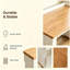 Ensemble de salle à manger d'angle en L 3 pièces avec banc de rangement, table de petit-déjeuner d'angle moderne avec rangement dissimulé, mobilier de cuisine pour petits espaces, appartement et maison, finition bois naturel et blanc, ensemble de 3 pièces