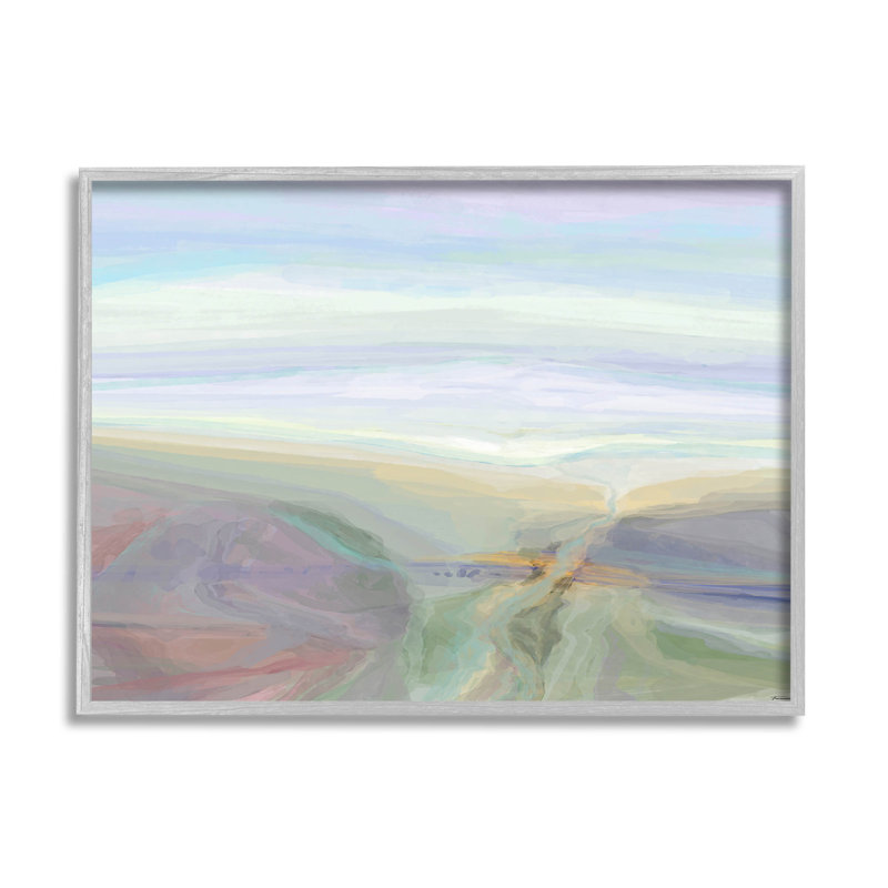 «Abstract Pastel Canyon Landscape», art de la giclée encadrée par Michael Tienhaara, H 11 po x l 14 po x P 1,5 po