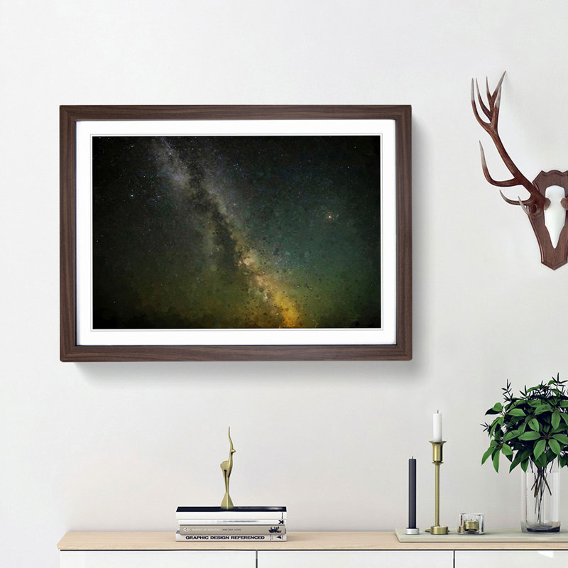 Stars over Mexico - Picture Frame Graphic Art Print, Walnut Framed, 62cm H x 87cm W x 2cm D