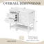 Ensemble de meuble-lavabo autoportant 36 po avec lavabo encastré en céramique 36 po blanc 4 tiroirs avec cadre en bois massif-130830793-130830796