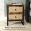 50cm W Manufactured Wood Bedside Table
