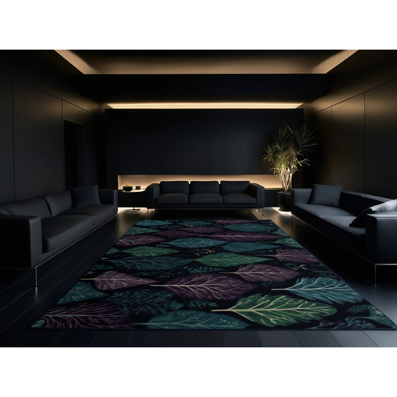 Moonlit Sprigs Rug, Round 5'