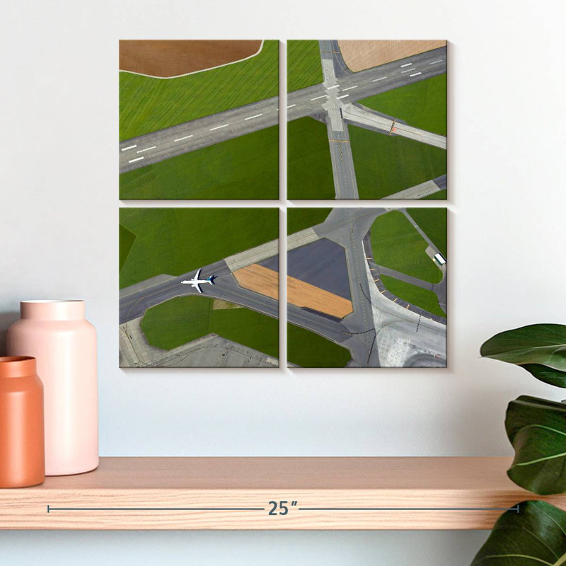 Airport Runways, 18" H x 18" W