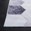 Tapis en polyester tissé à la machine à motif géométrique ivoire / gris Bréhea-1809358319