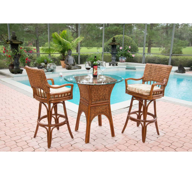 Charrie Round Glass Top Dining Table