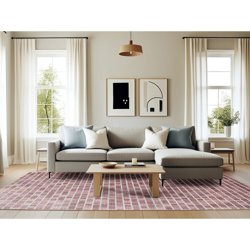 Tapis géométrique marron, Rectangle 6 pi x 9 pi