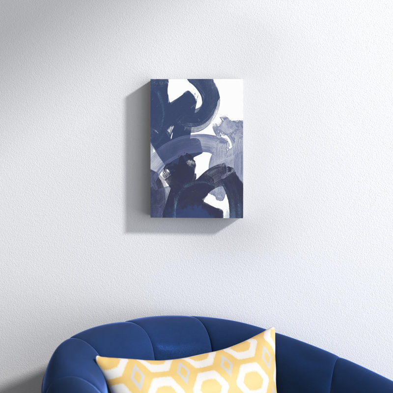 Blue On Blue I by June Erica Vess - Painting, 122cm H x 81cm W, Wrapped Canvas