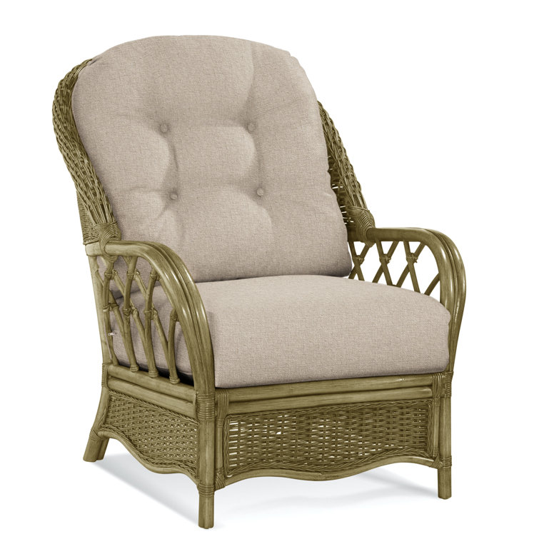 Chaise avec accoudoirs en rotin Everglade