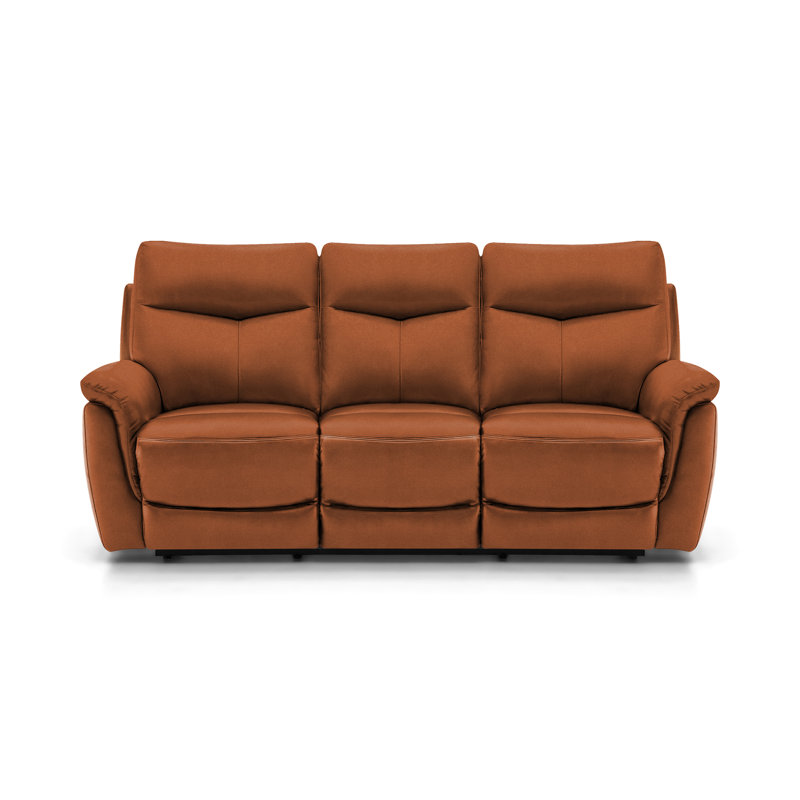 Holland 3 Seater Manual Recliner, Burnt Orange, Manual