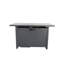 Table de foyer d'extérieur en acier avec couvercle H 25 po x l 42 po-624992450