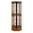6 Shelf Corner Curio Display Cabinet With Lights, Mirrors And Adjustable Shelves, Oak(E26 Light Bulb Not Included)-264024403