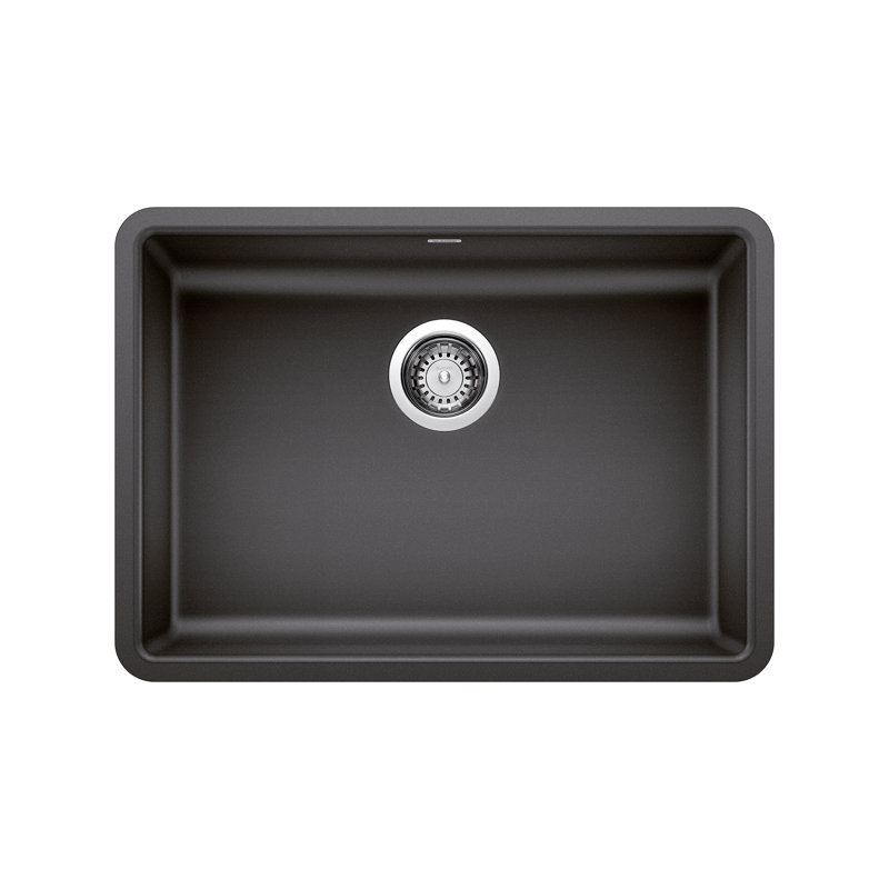 Precis SILGRANIT 25" L x 18'' W Undermount ADA Kitchen Sink, Anthracite