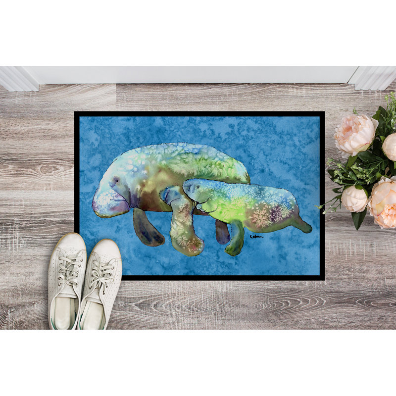 Tapis d'entrée antidérapant Earhart, Rectangle 1 pi 6 po x 2 pi 3 po