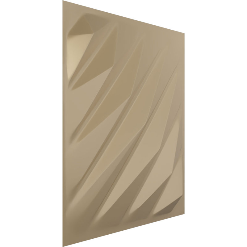 Panneau mural décoratif 3D en forme de flèche l 19 5/8 po x H 19 5/8 po, universel métallique (couvre 2,67 pieds carrés)