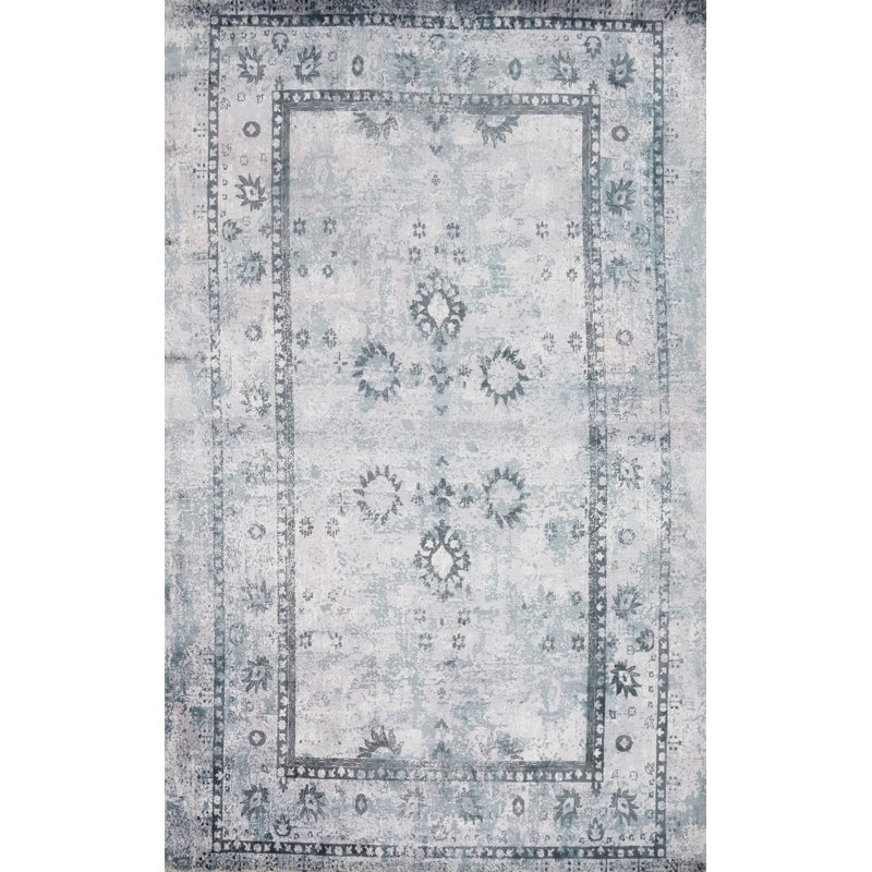Tapis Oushak à motif floral complexe 6 x 8 pour une élégance intemporelle