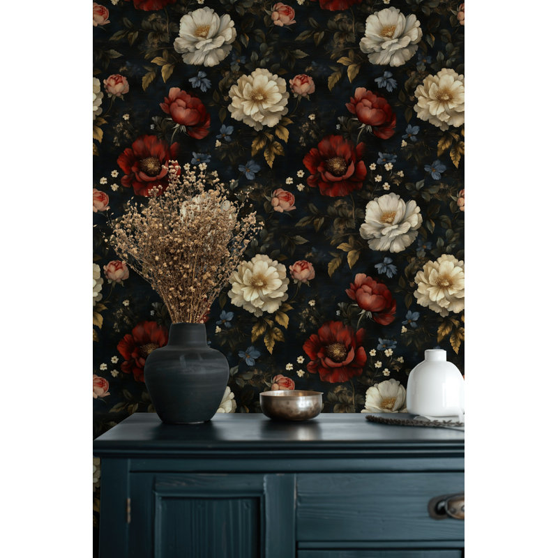 Papier peint floral hollandais Moody