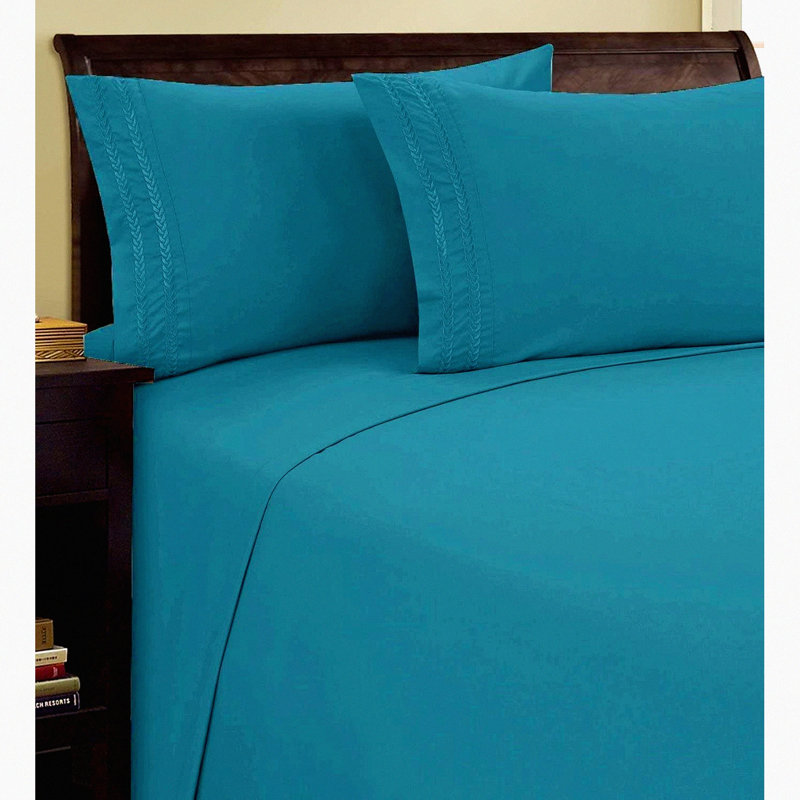 Luxury Silky Soft Premier Chain Design Sheet Set - Wrinkle & Fade Resistant - Queen\ - Deep Pocket - Hotel Quality Luxe Bedding