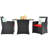 Saffian Rectangular 2 - Person 51'' Long Dining Set with Cushions