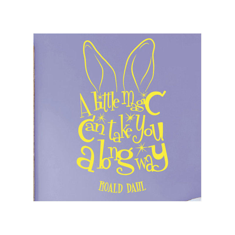 Roald Dahl Wall Sticker, Bright Yellow