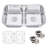 Cozyblock 32-inch Undermount Kitchen Sink 16 Gauge Stainless Steel Low-divide 50/50 Double Bowl Sink, Includes Protective Bottom Grids And 2 Basket Strainers, Heavy Duty, Soundproof, Dent-resistant