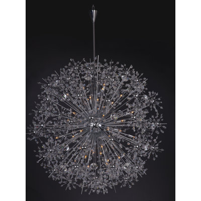 Lustre sphère spoutnik 40 lumières Mattern