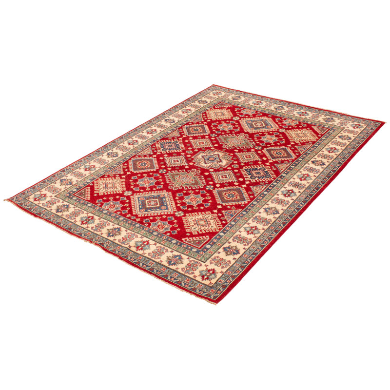 Tapis unique en laine noué à la main 6 pi 8 po x 9 pi 8 po nouvel âge Odett