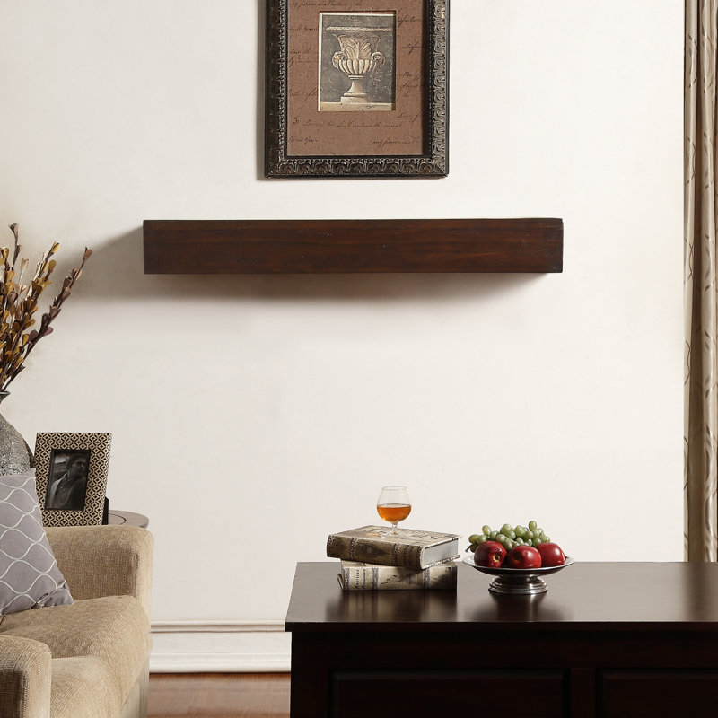 Yareli Hand Carved Wood Mantel, 48" , Antique White