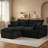 78.8"Cloud Modular Sectional Sofa With Ottoman, No Assembly Required-1541498300