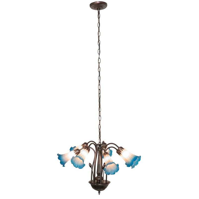 Hildigard 7 - Light Chandelier, Pink/Blue