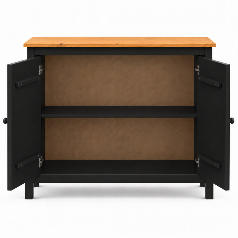 Buffet et buffet en bois de 43,89 po de largeur Antwane - Rehaussez votre maison avec charme et rangement polyvalent