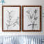 CHARCOAL FOLIAGE I - impression 2 pièces-103841428-103841417