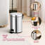 Crenshaw Metal Step On Kitchen Trash Can-740984199