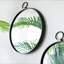 Miroir mural 24 po x 27 po avec cadre noir, miroir décoratif minimaliste contemporain pour le salon, le vestibule, le vestibule, la chambre à coucher