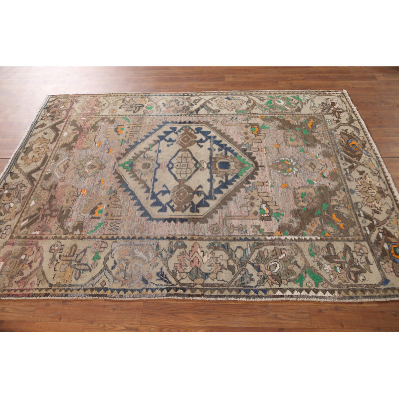Tapis géométrique rétro 5 x 6