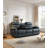 Genuine Leather Non-Power Reclining Sofa With Drop Down Table
