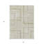 Tapis intérieur beige à motif géométrique lavable beige 3 pi x 5 pi