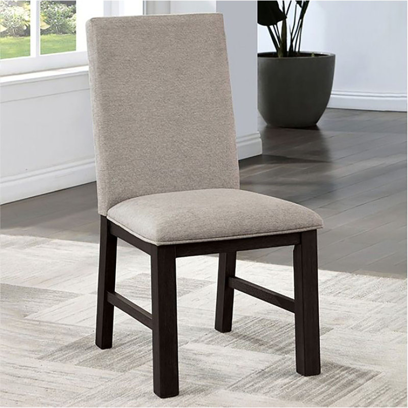 Chaise d'appoint rembourrée à dossier gris