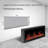 Litedeer Homes Gloria II 78" W Electric Fireplace - Acrylic Crushed Ice Rocks
