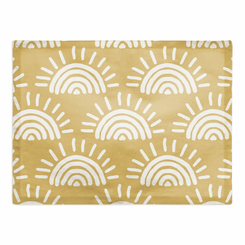 Akea Rectangle Placemat, Yellow
