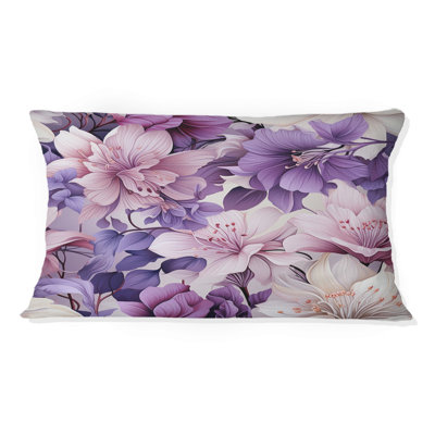 Orchidée de rêve - motif tropical I - coussin floral en polyester