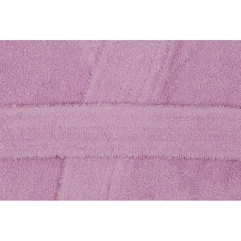 Peignoir 100% coton mi-mollet garçon avec poches, Lilas