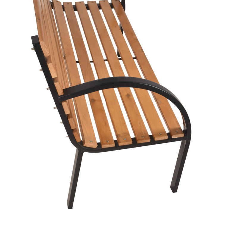 Valensia Powder Coated Steel Outdoor Bench