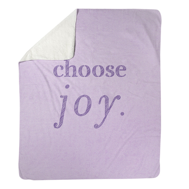 Sewn Throw Blanket, 50" W x 60" L, Light, Purple