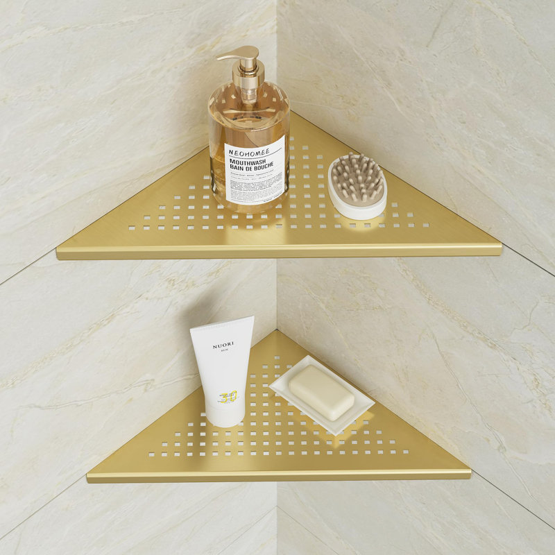 Stainless Steel Shower Caddy, Gold