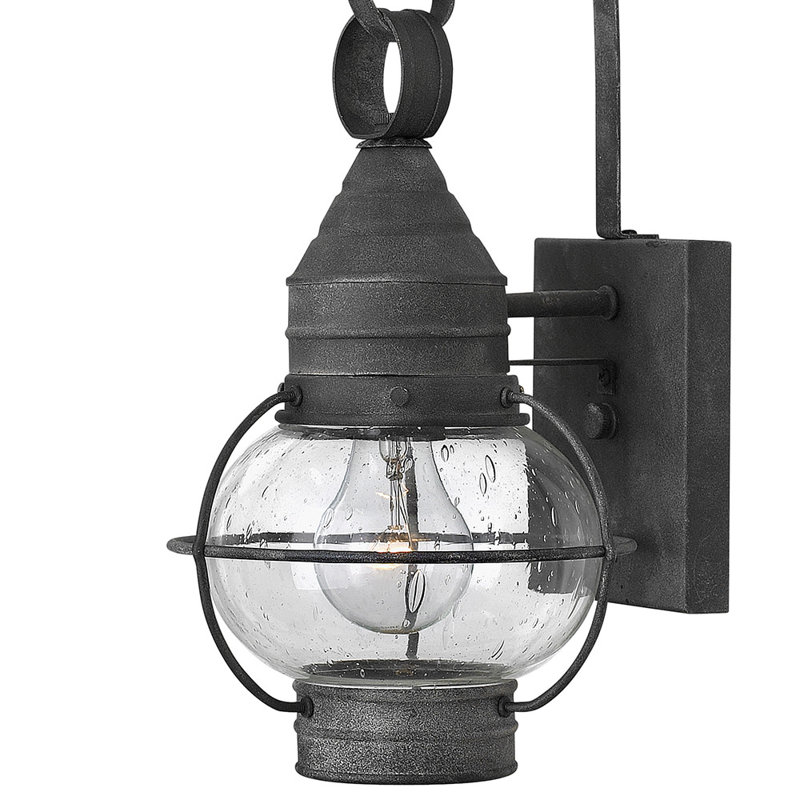 Jolie 1-Light Outdoor Wall Lantern, 14" H x 7" W, 60W Medium