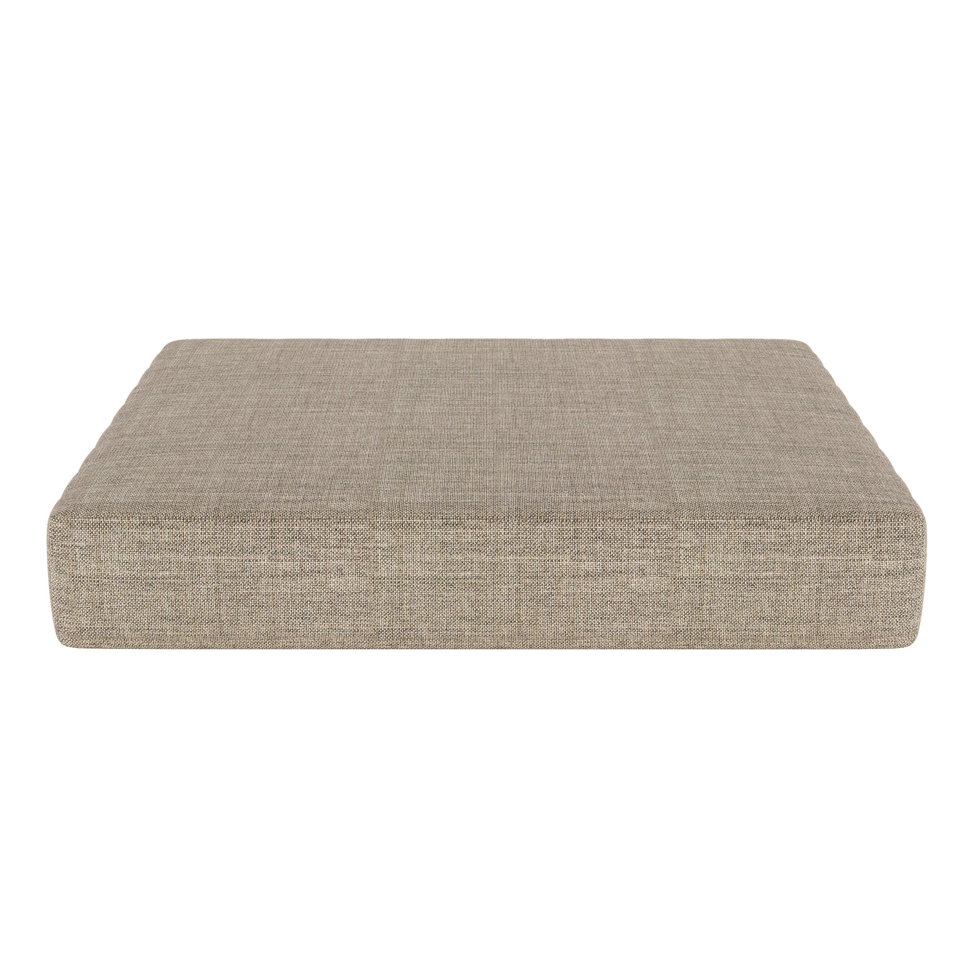 Sunbrella® Outdoor 3.5'' Ottoman Seat Cushion, Cast Shale Sunbrella® Plainweave