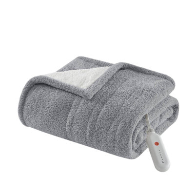 1 PCS 50X60" Dream Soft Heated Throw Grey